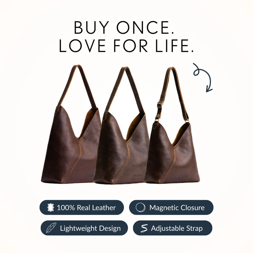 Naomi Leather Shoulder Bag | Portland Leather | 30+ Colors