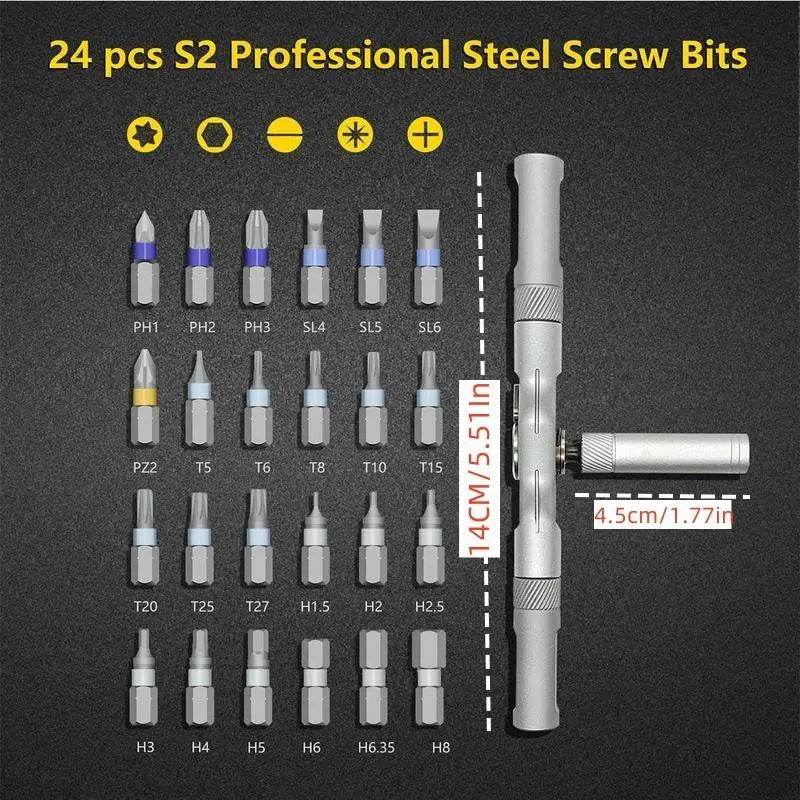 24-in-1 Magnetic Screwdriver Set