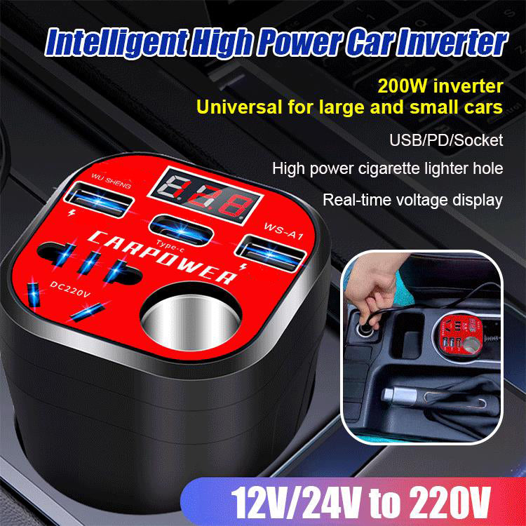 🚗Intelligent High Power Car Inverter
