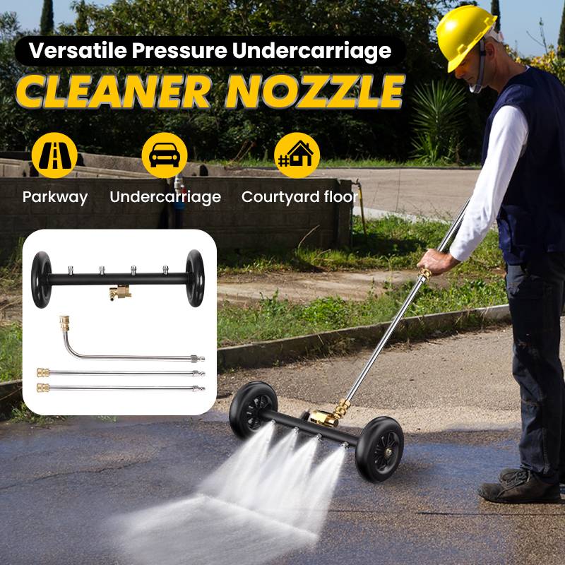 Versatile Pressure Undercarriage Cleaner Nozzle – Dual-Mode Jet, Long Hose & Paint-Safe Design 🚗💦