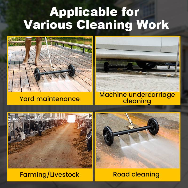 Versatile Pressure Undercarriage Cleaner Nozzle – Dual-Mode Jet, Long Hose & Paint-Safe Design 🚗💦