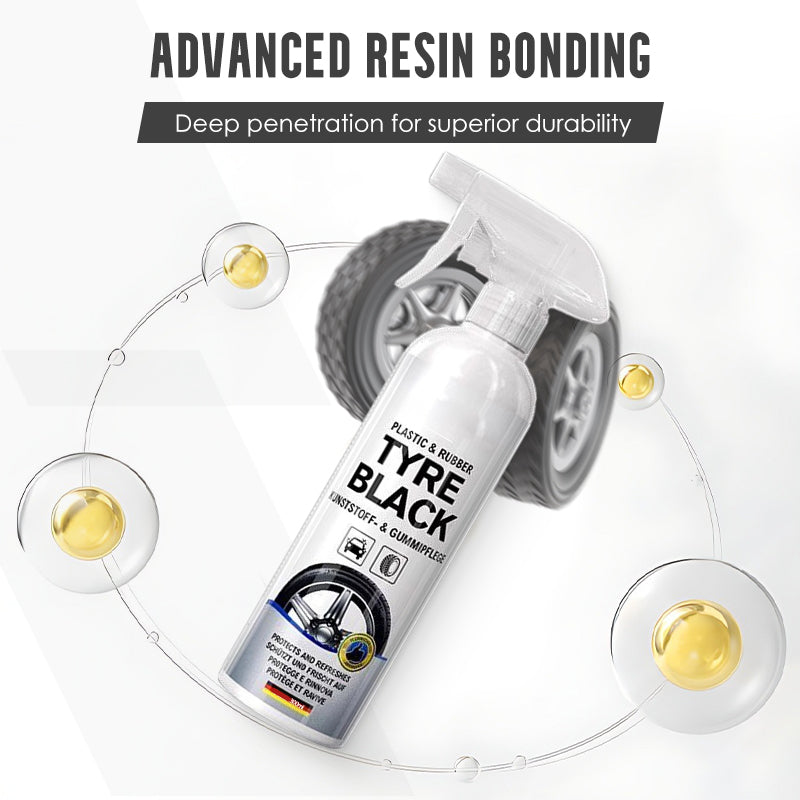 🚗 BUY 3 GET 1 FREE! 🎉 Tire Shine & Protect Spray – Deep Gloss, UV Guard & Anti-Dust ✨📦