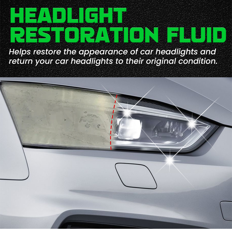 🚗【Headlight Crystal Restorer】— One swipe, and yellowed lenses become crystal clear. Old becomes new, and your headlights shine like brand new! ✨🔦